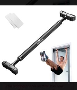 Door Pull Up Bar Doorway No-Screw from 69-92 cm (27.1in-36.2in) Workout Equipment for Home Gym Upper Body Workout Non-slip 2x EXTRA Foam Padding for U