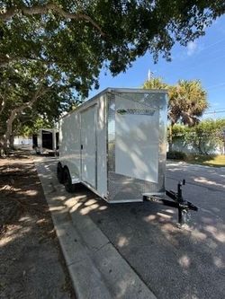 Hook & Line 6 x 12 Enclosed 7k Trailer