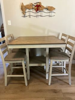 Tall table and chairs