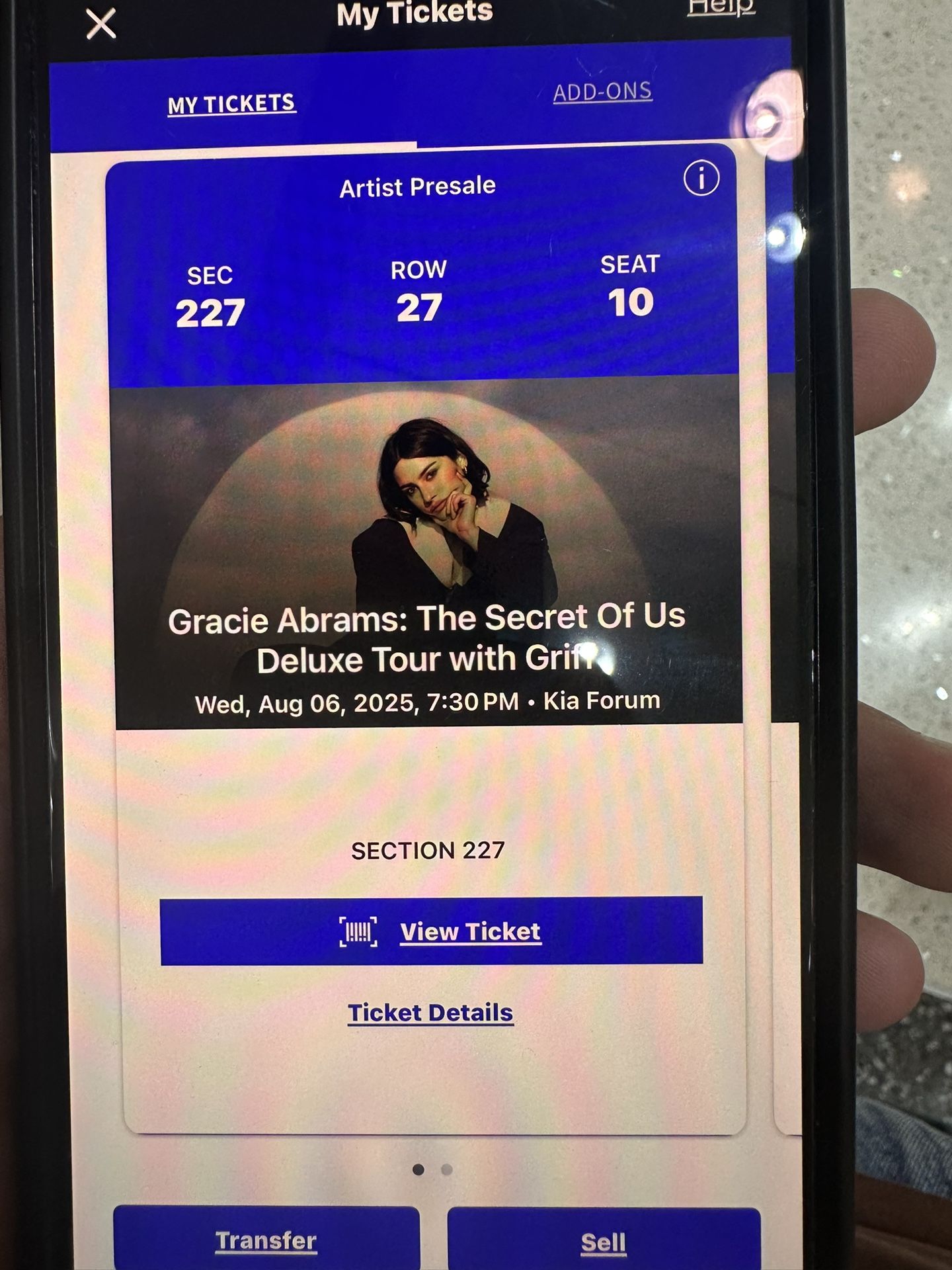 Gracie Abrams August 6th