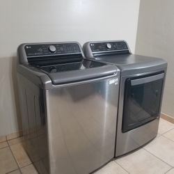 Stainless steel LG washer And Electric Dryer Free Deliver And Install 6 Month warranty 