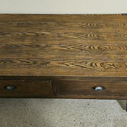 Large wooden table 46 in × 26 in