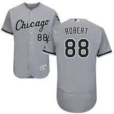 White Sox Robert #88 Grey Majestic Jersey 