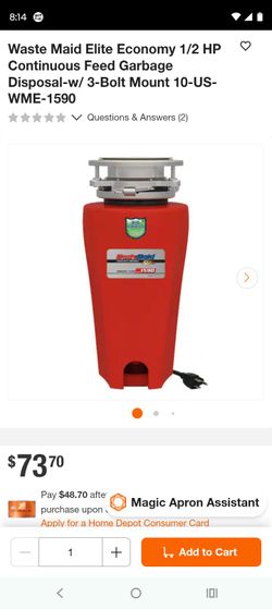 Waste Maid food waste disposer