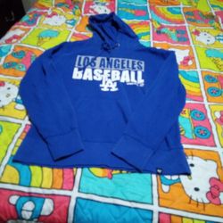 47" Dodgers Hoodie Size M Adults 