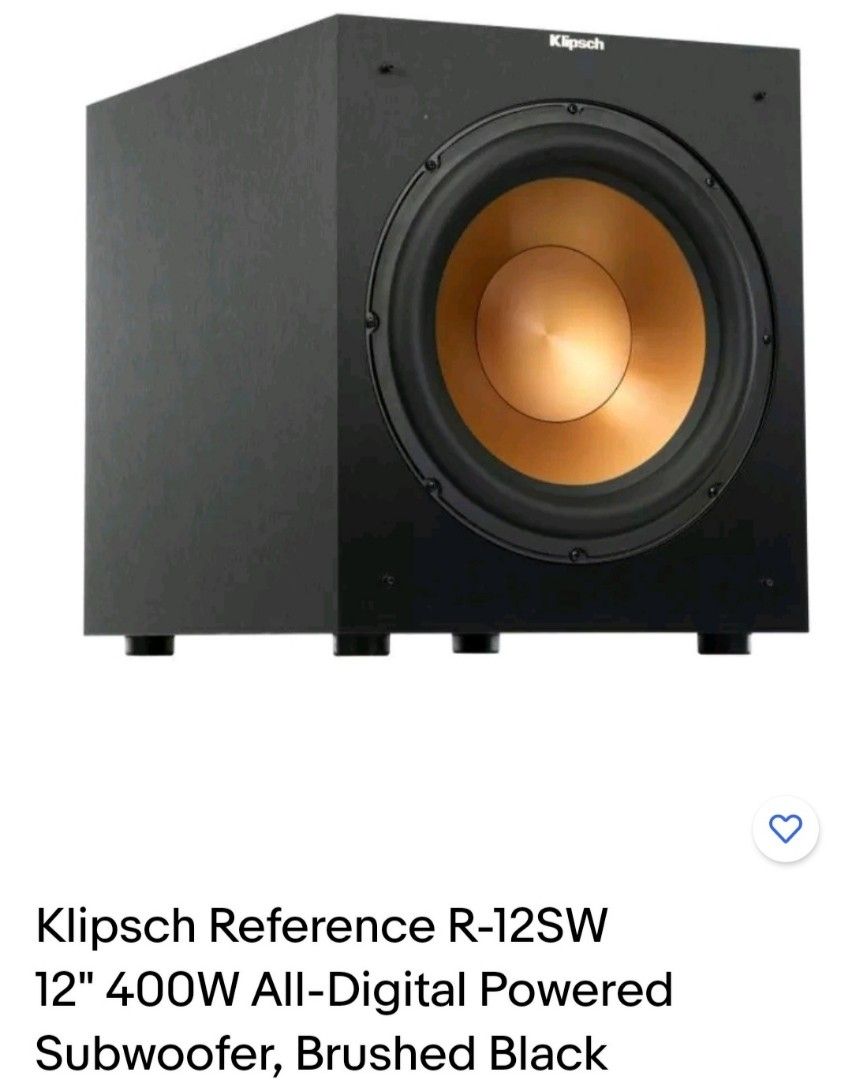 Klipsch Refrence  Subwoofer R-Sw12 400 Watts