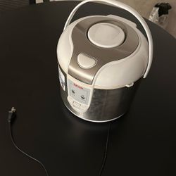 Aroma Steel Rice Cooker