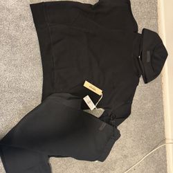 Fear Of God Essentials Stretch Lim Oversized Set Sweatpants + Hoodie Size Xtra Small 
