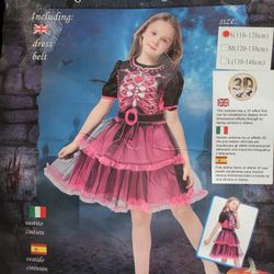 Skeleton Pink Princess Costume