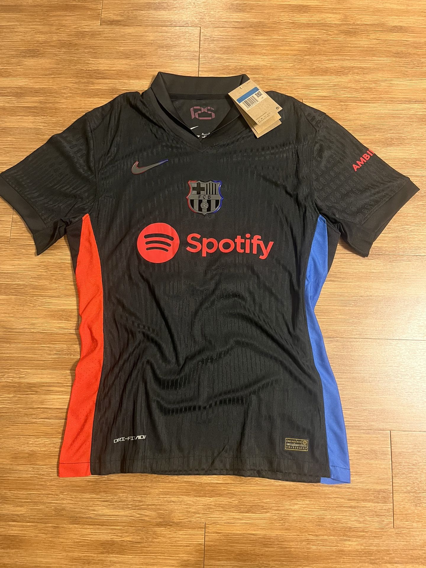 Fc Barcelona Lamine Yamal #19 Black Away Jersey (Size Large)