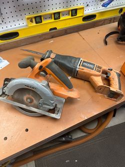 Ridged power tool (battery not connected included)
