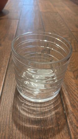 Glass round vase