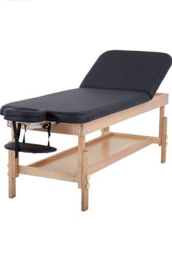 85" Massage Table Adjustable Stationary Massage Table Memory Foam Layer 