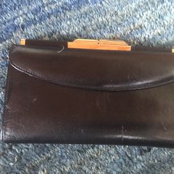 I. Magnin Black leather wallet