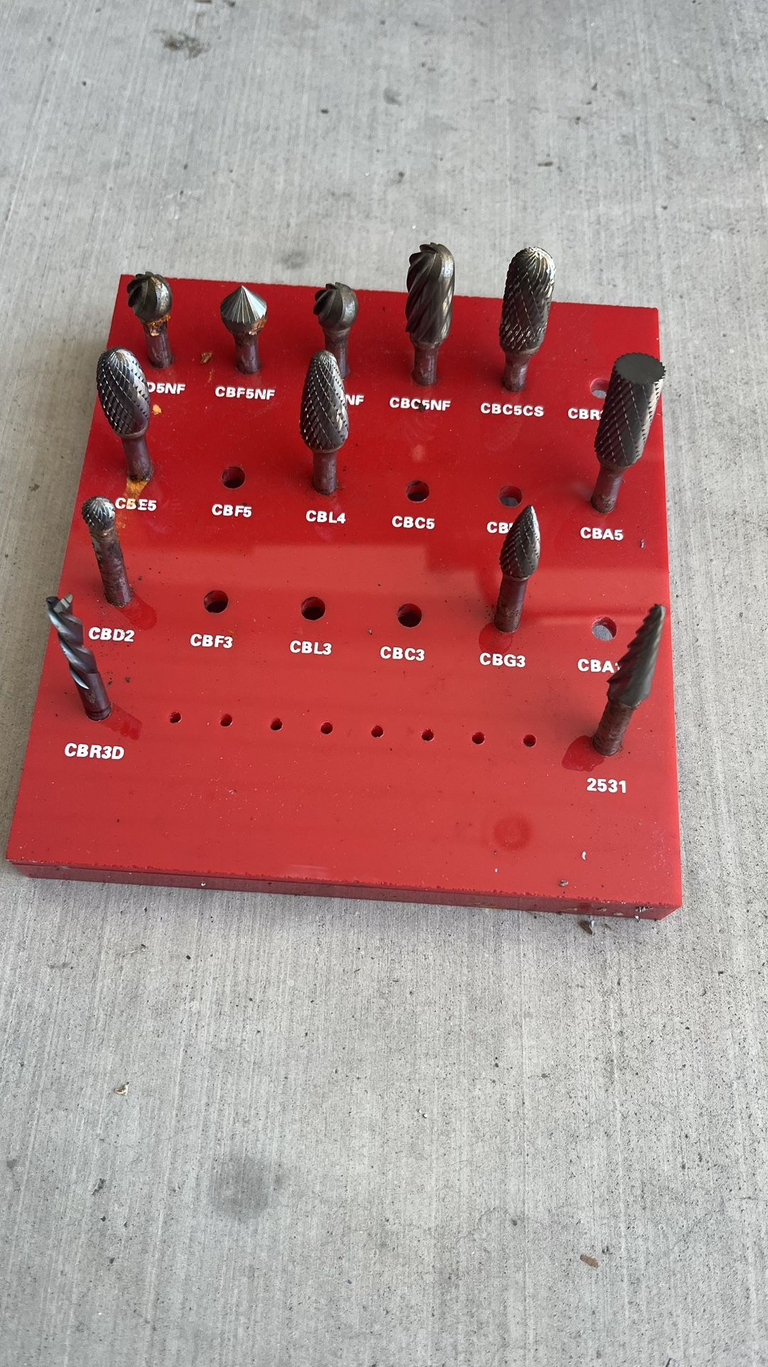 Snap-on 8-Piece Solid Carbide Burr Set
