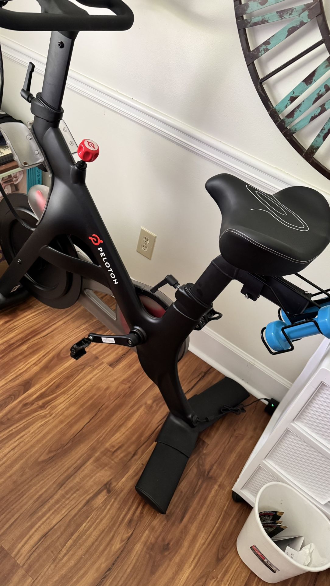 New Peloton Bike And 2 Pair Of Clip In Shoes 