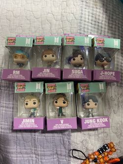 Funko Pocket Pop BTS Keychain Set of 7