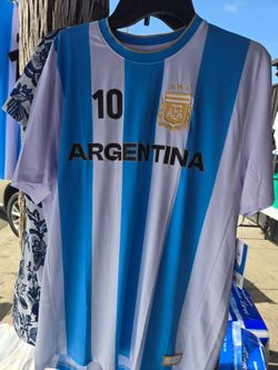 Argentina jersey y balon de futbol