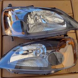 01-03 Honda Civic Headlights 