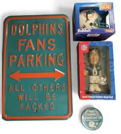 Vintage Miami Dolphins Memorabilia Collection 