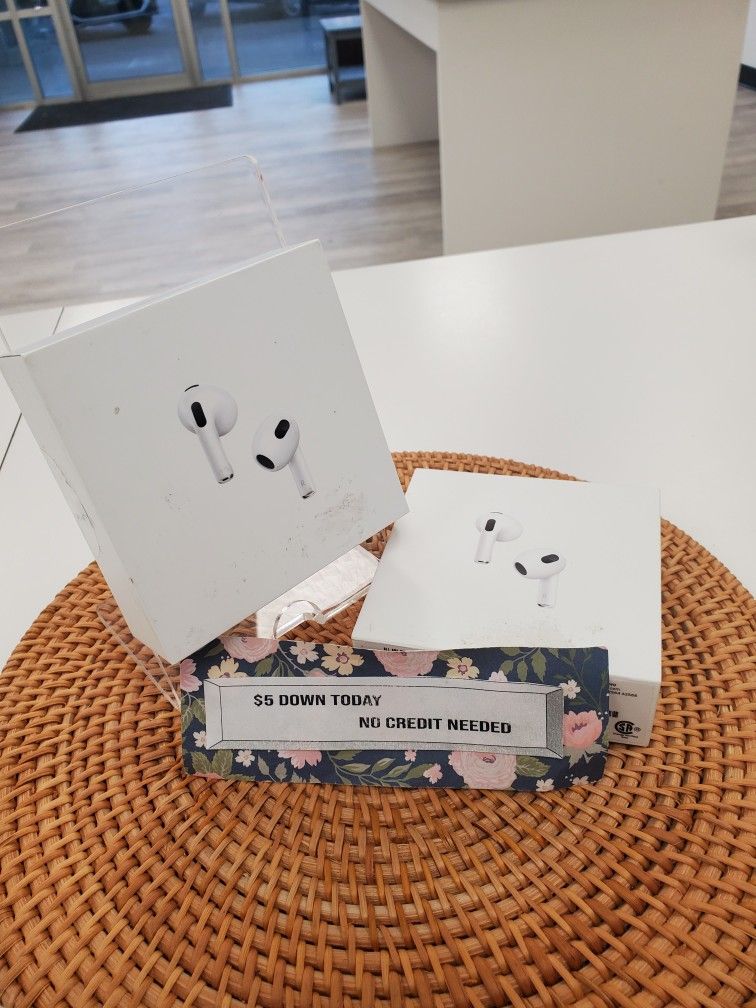 Apple Airpods 3 Earbuds New  - Pay $1 DOWN AVAILABLE - NO CREDIT NEEDED