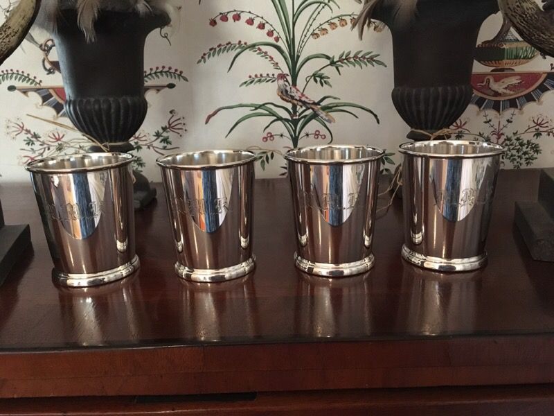 4 - Sterling Silver Mint Julep Cups