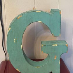 Vintage Metal Room Decor (Letter G)