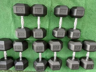 55,60,65,70,75 DUMBBELLS SET