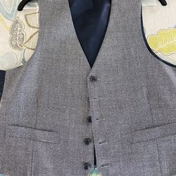 Mens Navy Blue Dress Vest 