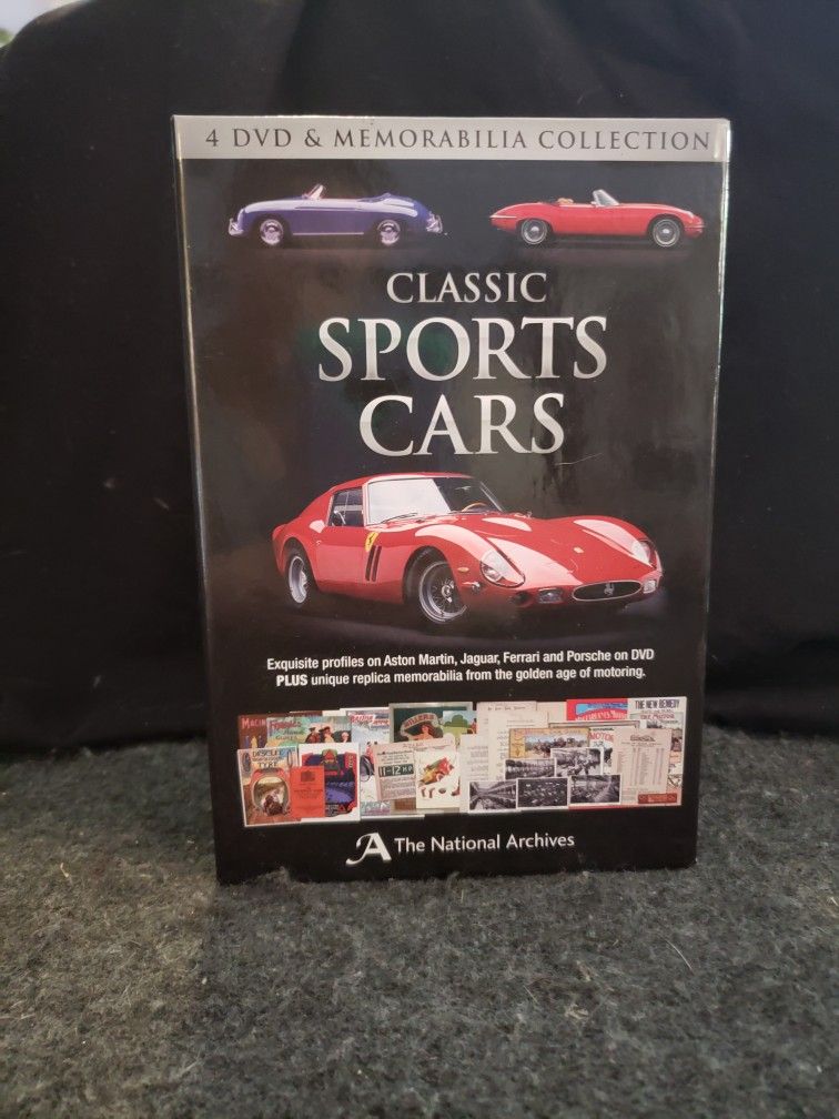 The National Archives Classic Sports Cars Memorabilia Set (DVD 2012, 4-Disc Set)