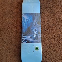 SIREN SKATEBOARDS THE JESUS AND SAINTS LOGO SKATEBOARD DECK SIZE 7.75 
