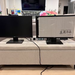 COMPUTER MONITORS Set Of 2 Acer v246hl monitor With Cable And Stand ***READ DESCRIPTION***