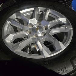 4 2025 CHEVROLET SILVERADO RIMS&TIRES 275-65R18 "