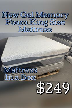 New Gel Memory Foam King Size Mattress