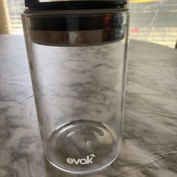 Prepara Evak Fresh Saver Airless Canister, Glass & Stainless, Medium