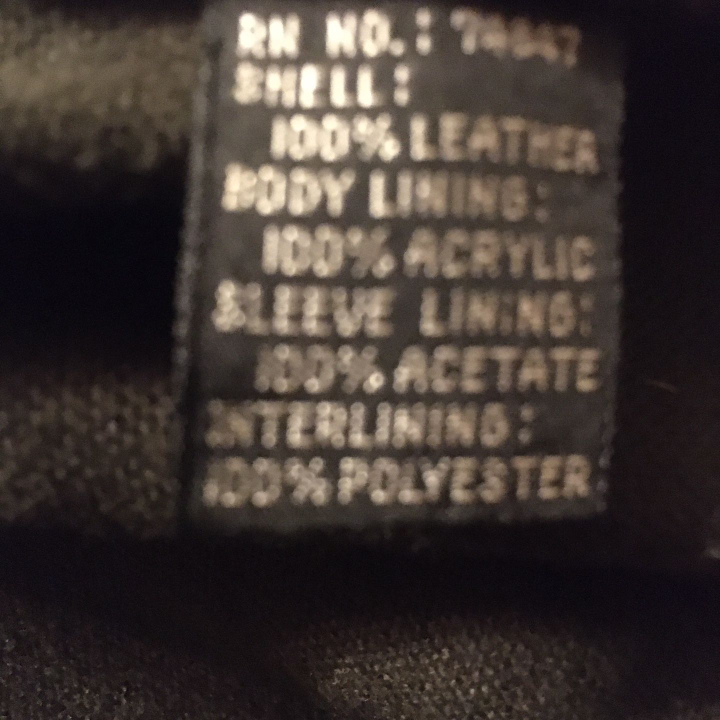 Andrew Marc Black Leather XL Coat Bomber Look