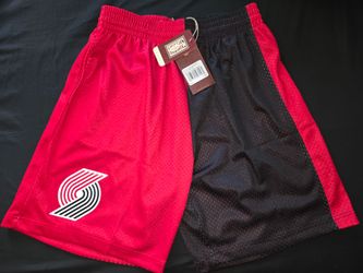 Portland Trailblazers Mitchell And Ness Basketball shorts new