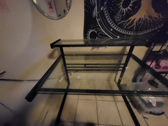 Glass desk