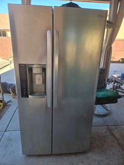 LG ThinQ Side-by-Side Stainless Steel Refrigerator