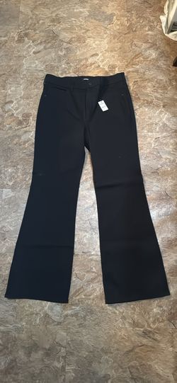 Express Black High-Rise Bell Flare Pants