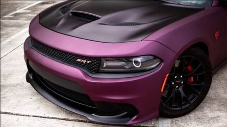 Matte black rose vinyl wrap roll 5x75