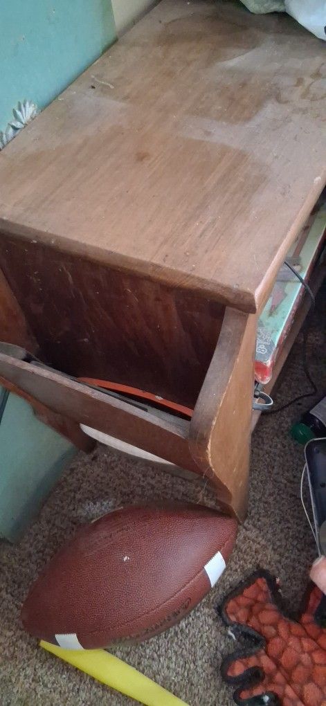 Old Phone And Magazine Table