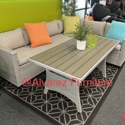 Patio Furniture Outdoor Sectional With Table