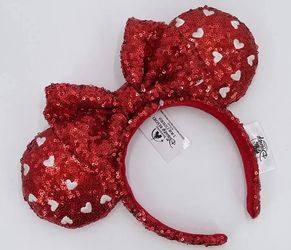 Disney Red Hearts Valentines Day Minnie Ears