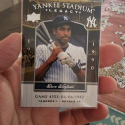 New York Yankees 08 Upper Deck Yankees Stadium Legacy David Winfield Herb Pennock Wally Pipp Baseball Cards 