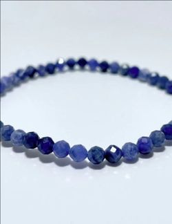 4MM Multi-Faceted Blue Sodalite Bracelet
