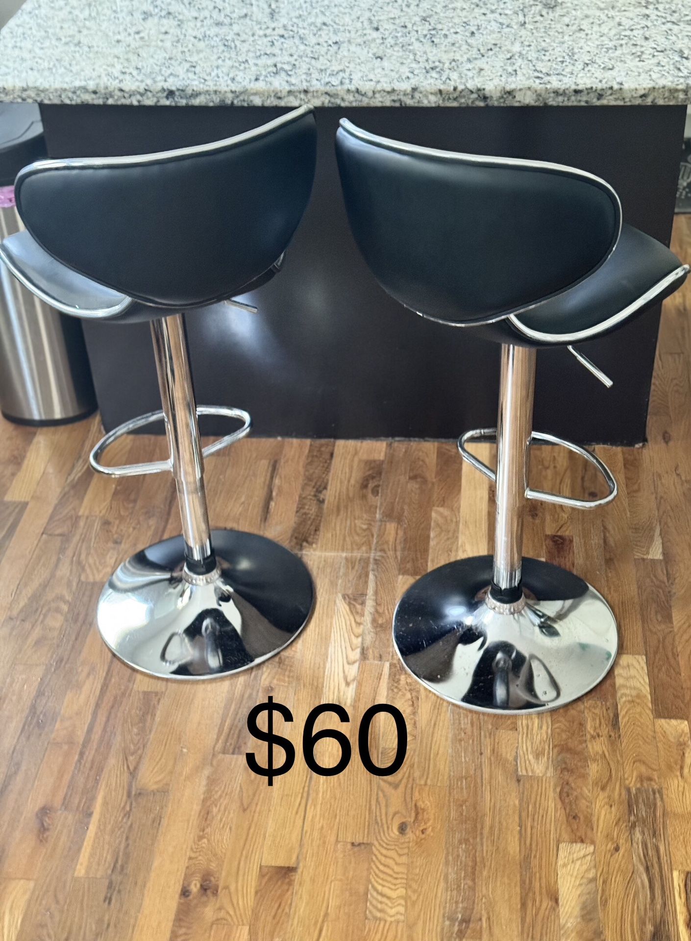 2- Adjustable Height Bar Stools
