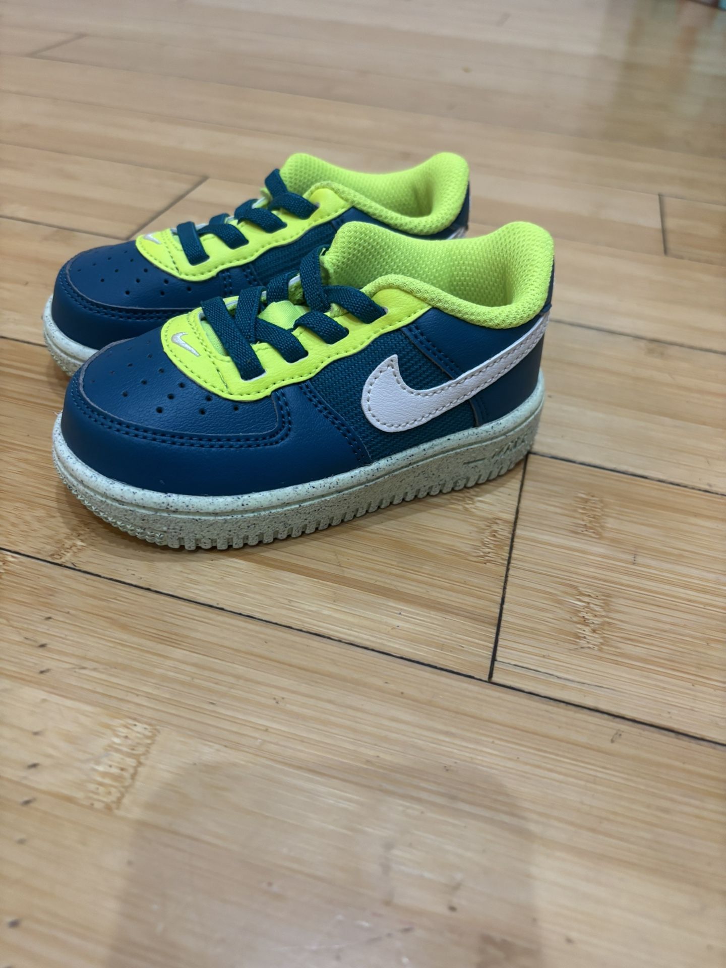 Nike Force 1 Toddler Crater Blue Yellow