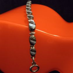 Vintage Sterling Silver Link Bracelet 