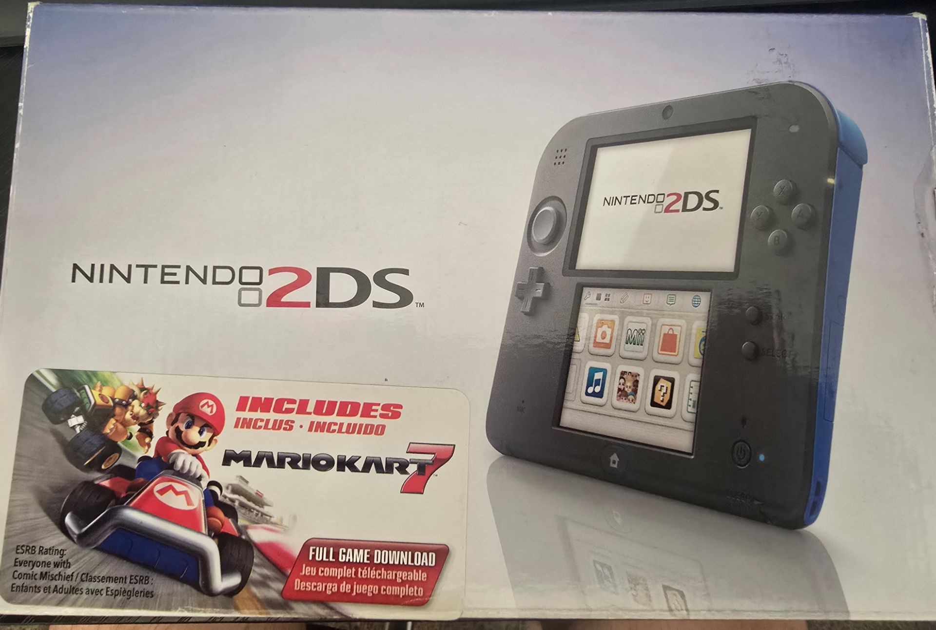 Mint Open Box 2DS Black and Blue